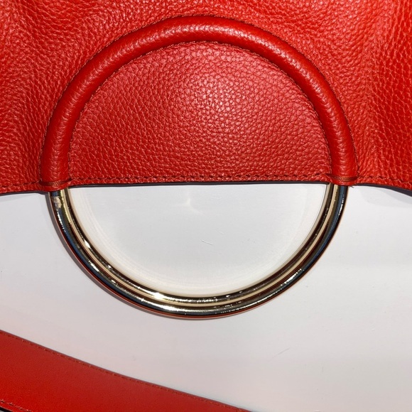 Liebeskind Ravenna Ring Bag in Orange Red Two Way Bag NWOT - Picture 5 of 14